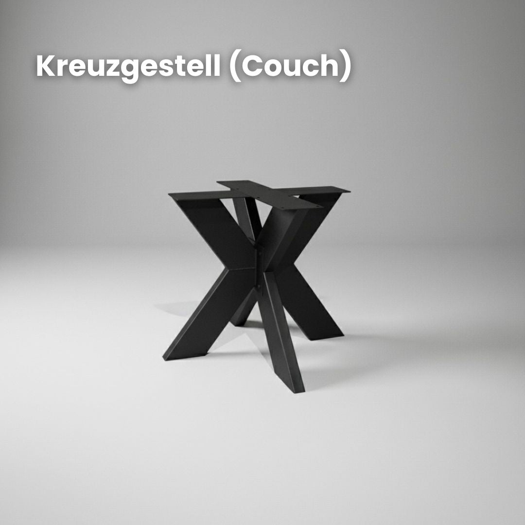 Couchtisch Rechteckig aus Eiche | Gerade Kante | verschiedene Gestelle