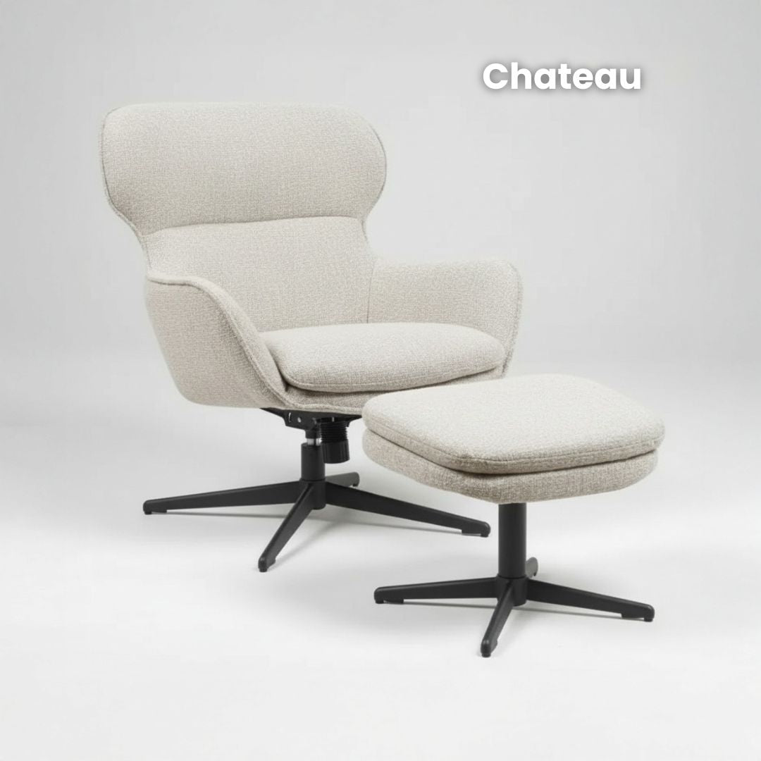 Loungechair mit Hocker | Model Fichtenruhe | 1 Stück