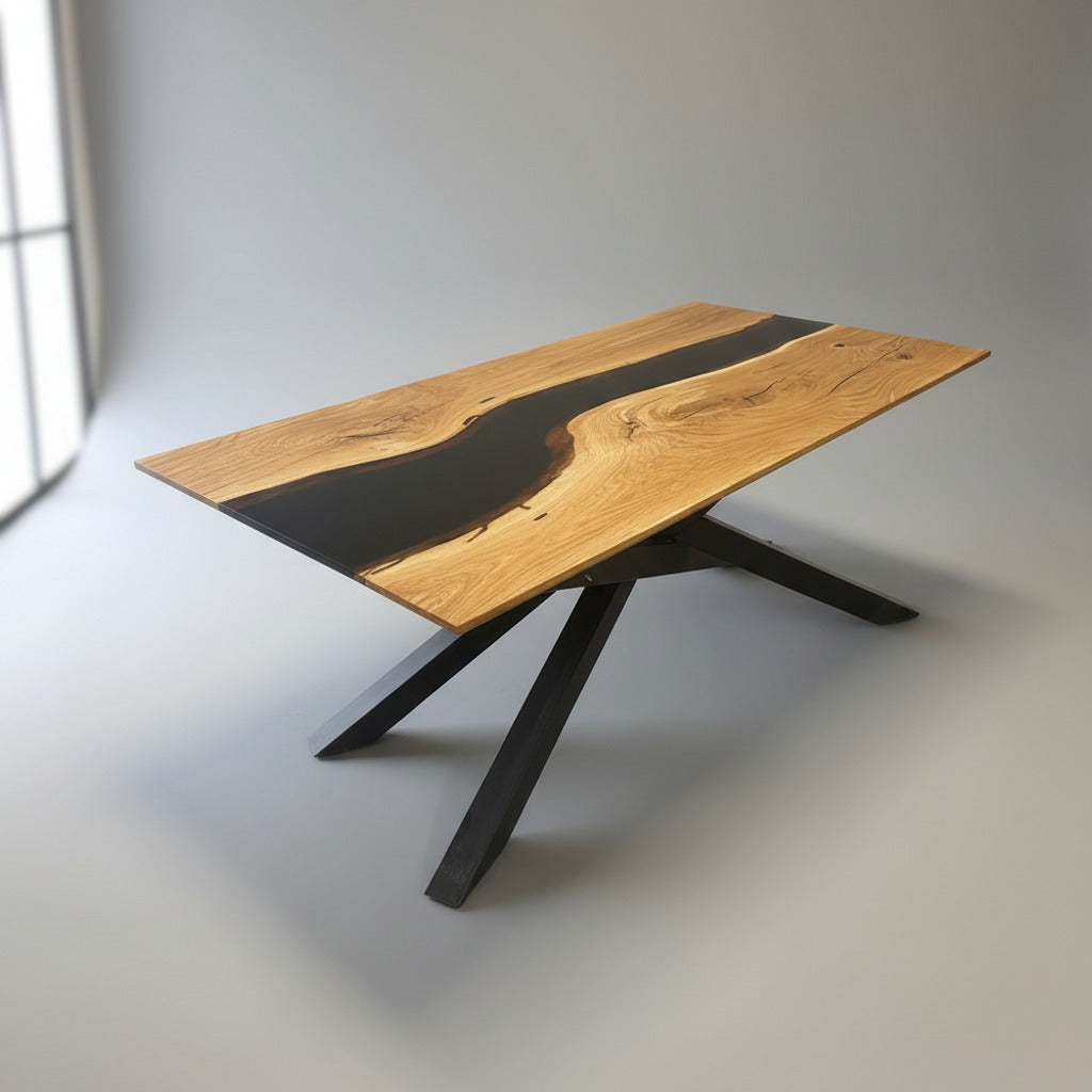 Sale! Epoxidharz Esstisch aus Eiche | 180 x 90 cm