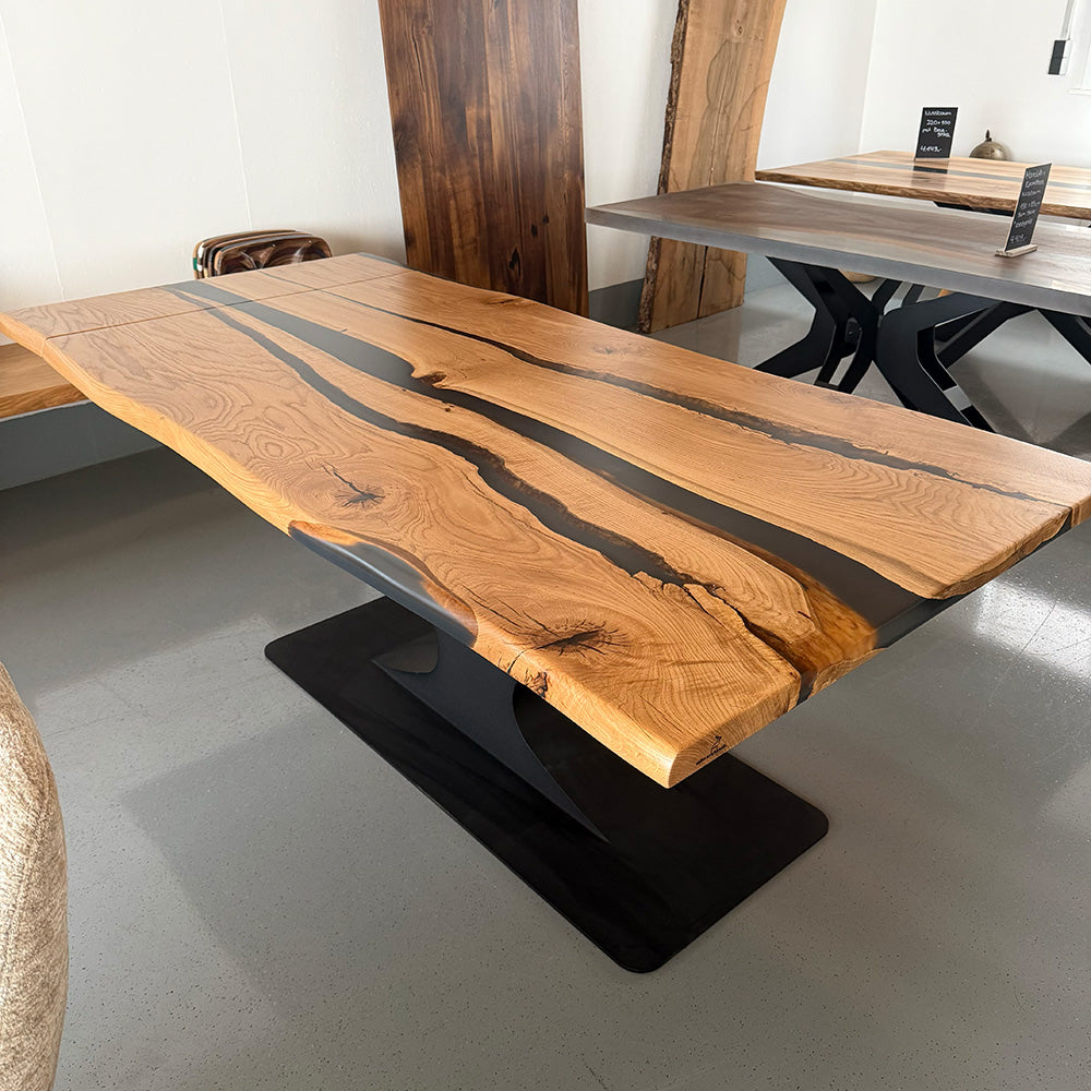 Sale! Epoxidharz Esstisch aus Eiche | 185-215 cm x 100 cm