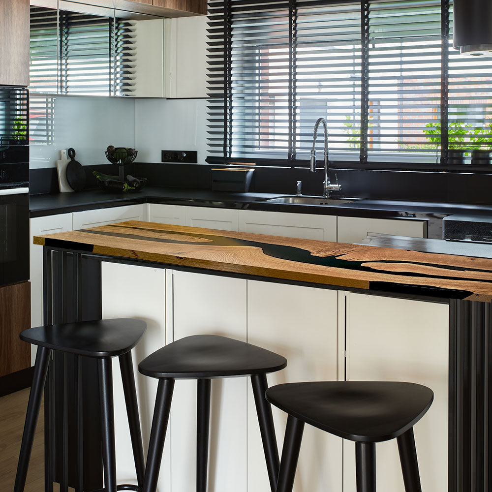 Küchentheke aus Epoxidharz | Küchentresen