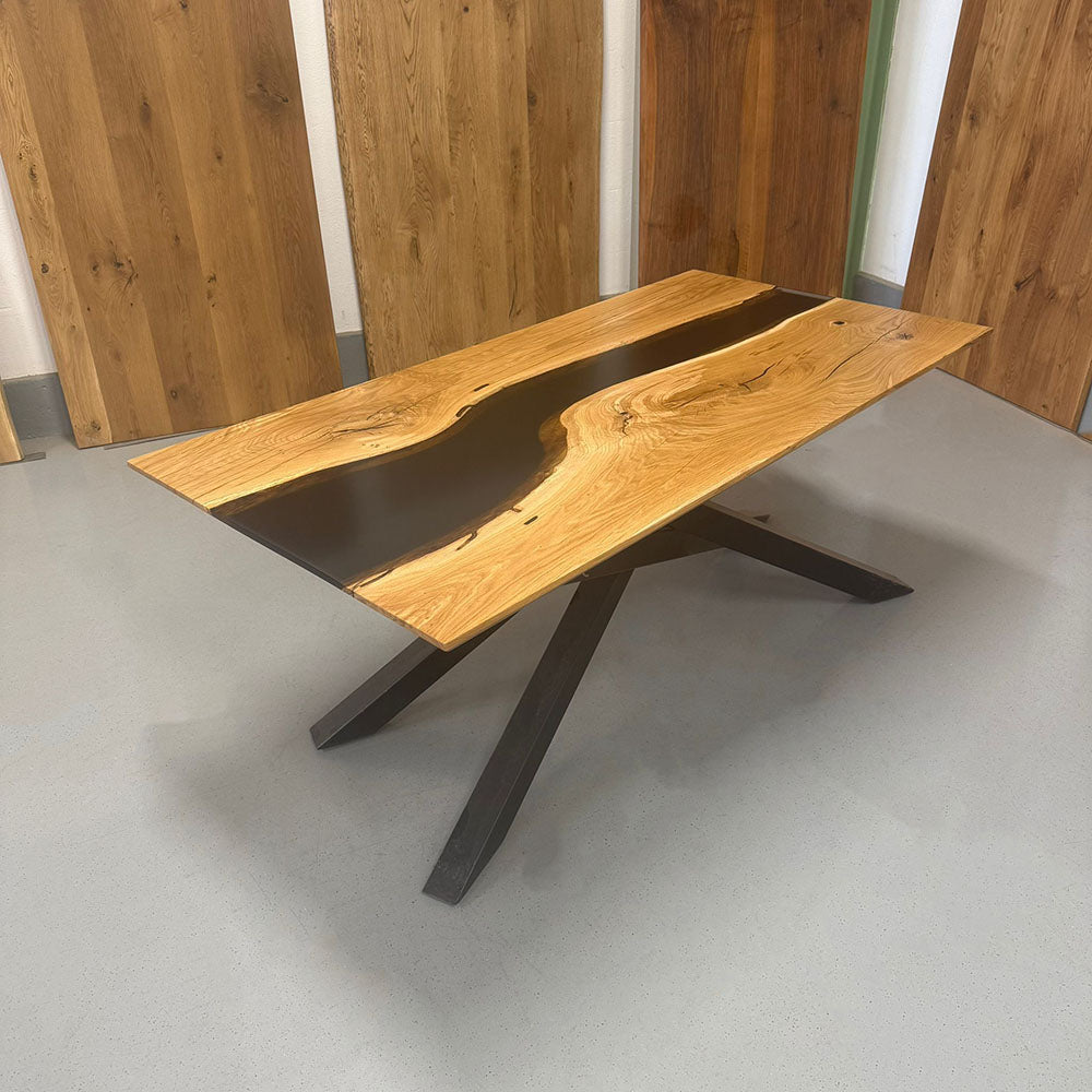 Sale! Epoxidharz Esstisch aus Eiche | 180 x 90 cm