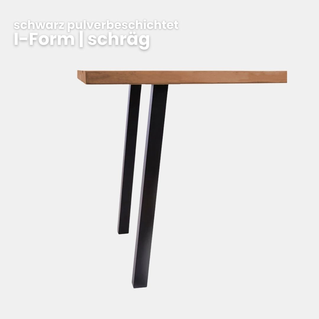 Esstisch Eiche schwarz | Modell Nachtschwärmer | 4 cm