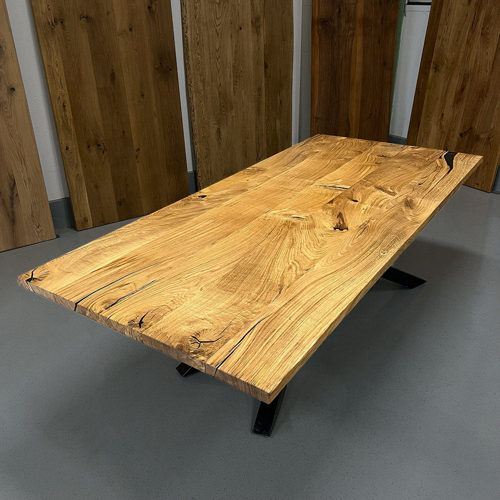 Sale! Esstisch aus Eiche Wild | 240 x 110 cm | verschiedene Gestelle