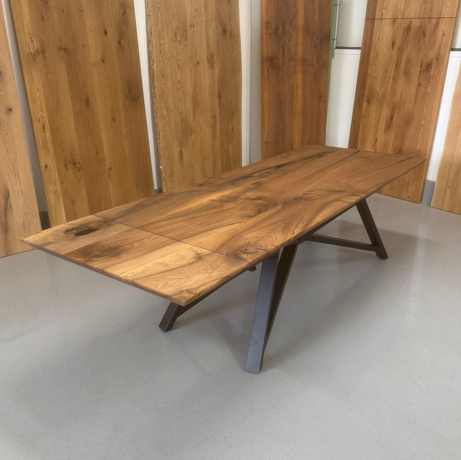 Sale! Esstisch aus Nussbaum | 240 x 100 cm + Ansteckplatte | verschiedene Gestelle