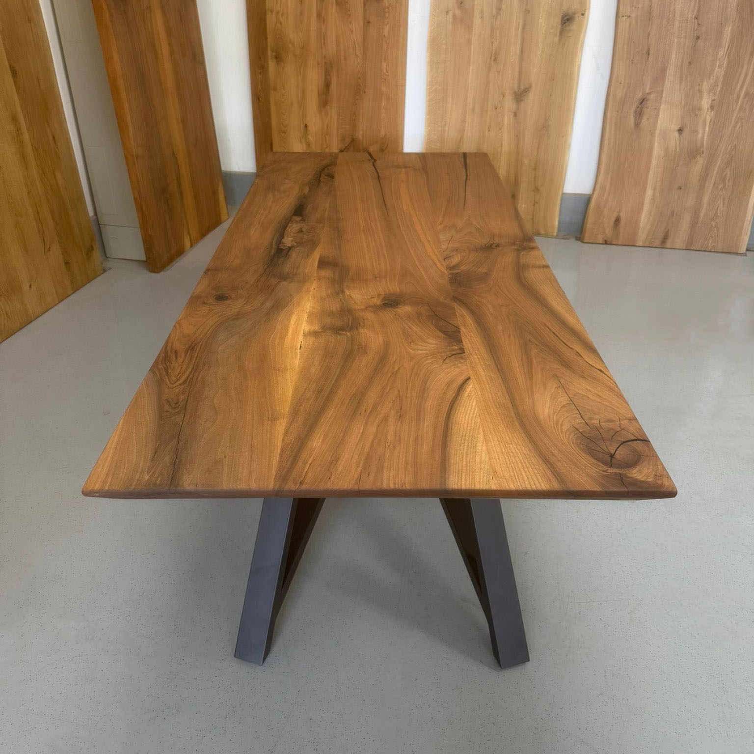 Sale! Esstisch aus Nussbaum | 240 x 100 cm + Ansteckplatte | verschiedene Gestelle