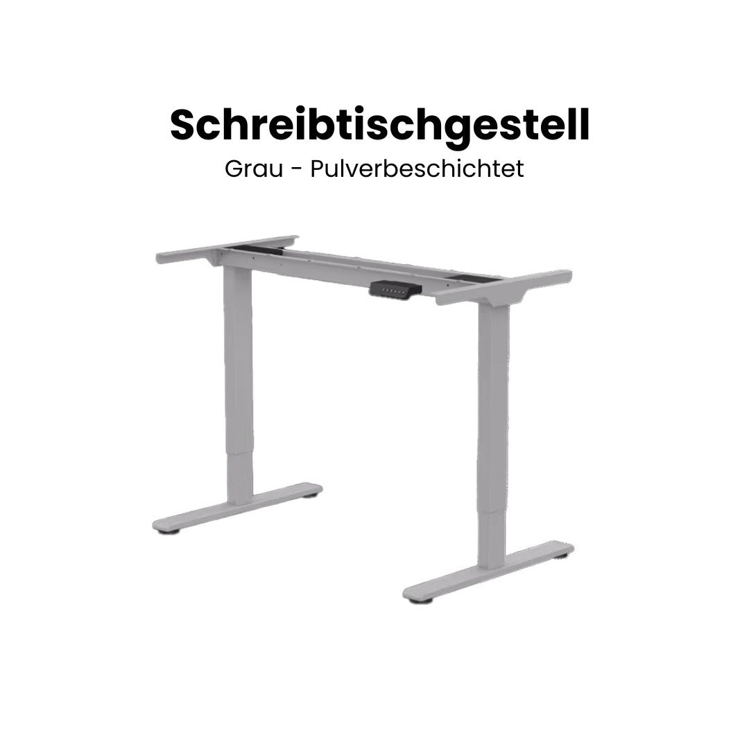 Schreibtisch höhenverstellbar | Nussbaum