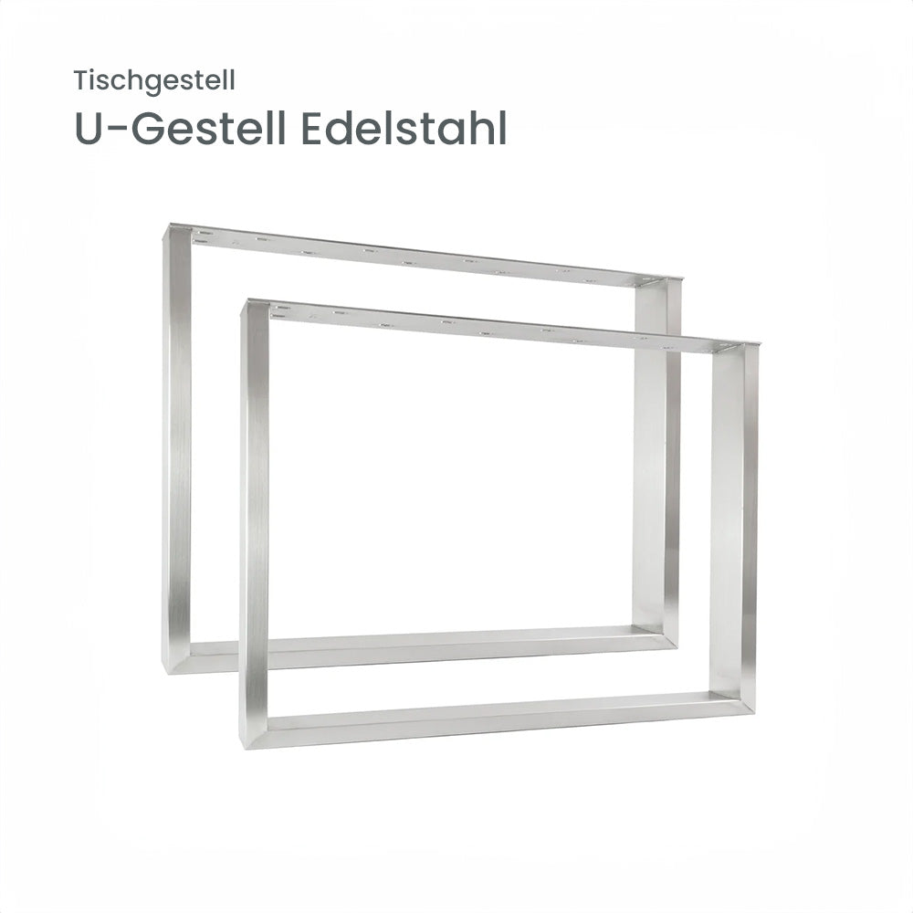 Esstisch Eiche 200 x 90 schwarz mit Baumkante | verschiedene Gestelle