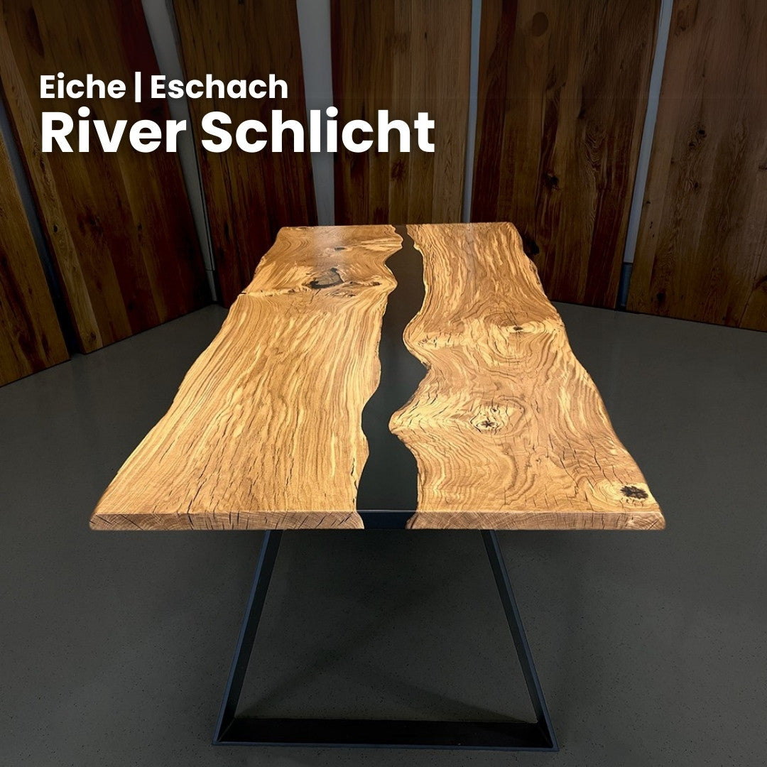 Epoxidharz Tisch aus Eiche | Modell Eschach