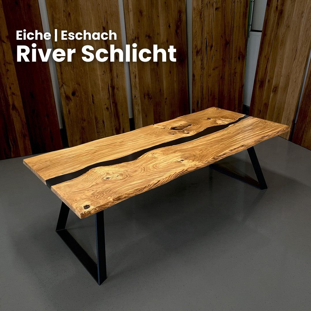 Epoxidharz Tisch aus Eiche | Modell Eschach
