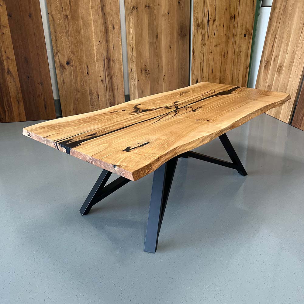 epoxidharz Tisch aus Esche