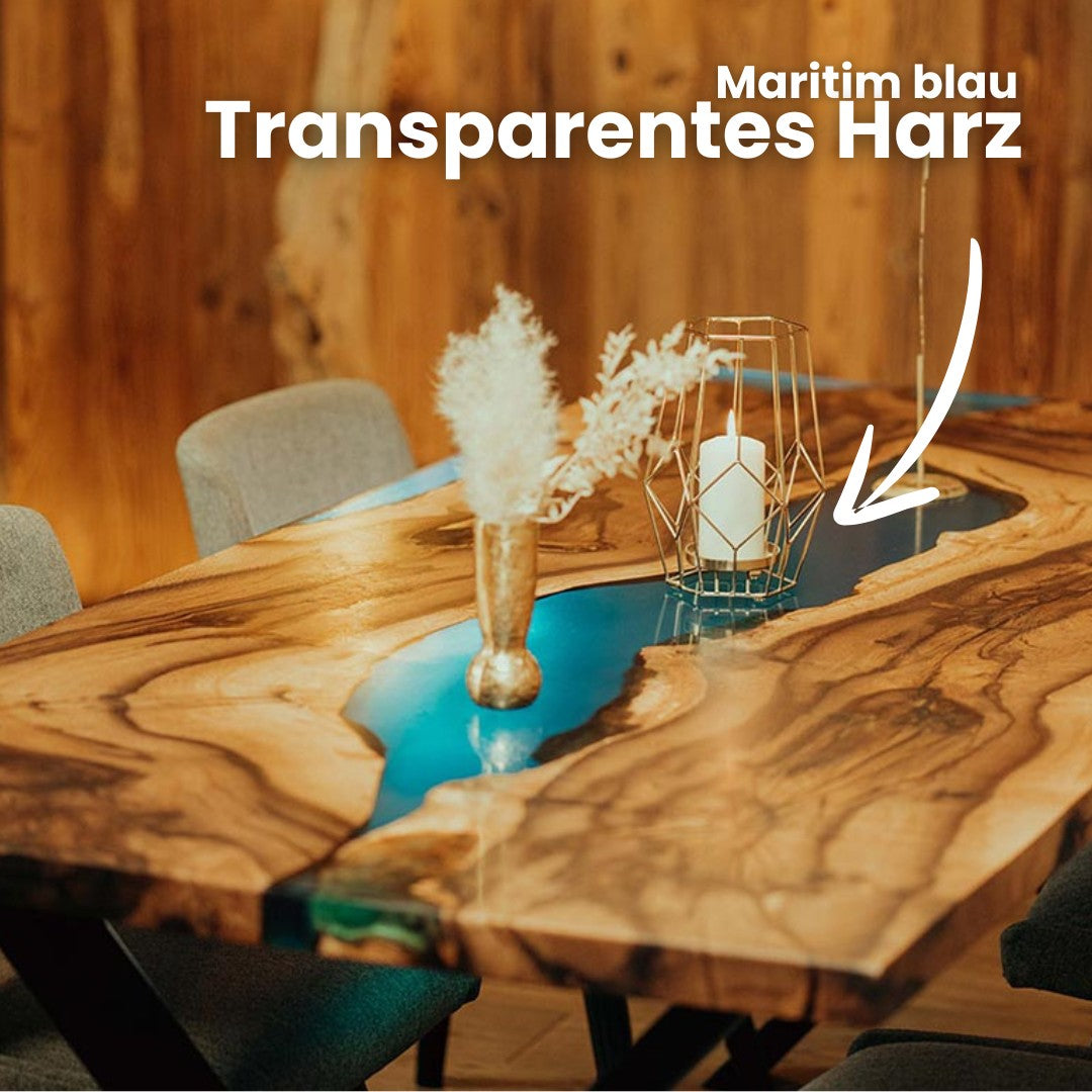 Epoxidharz Tisch aus Nussbaum | Modell Triberg