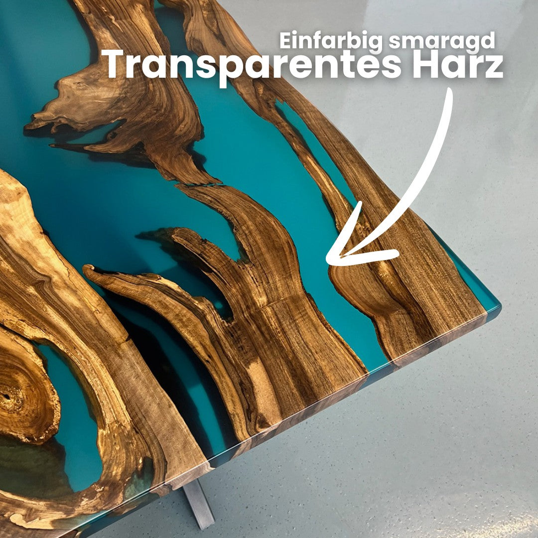 Epoxidharz Tisch aus Nussbaum | Modell Hegau