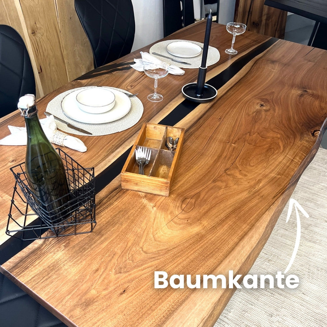 Epoxidharz Tisch aus Nussbaum | Modell Kinzig
