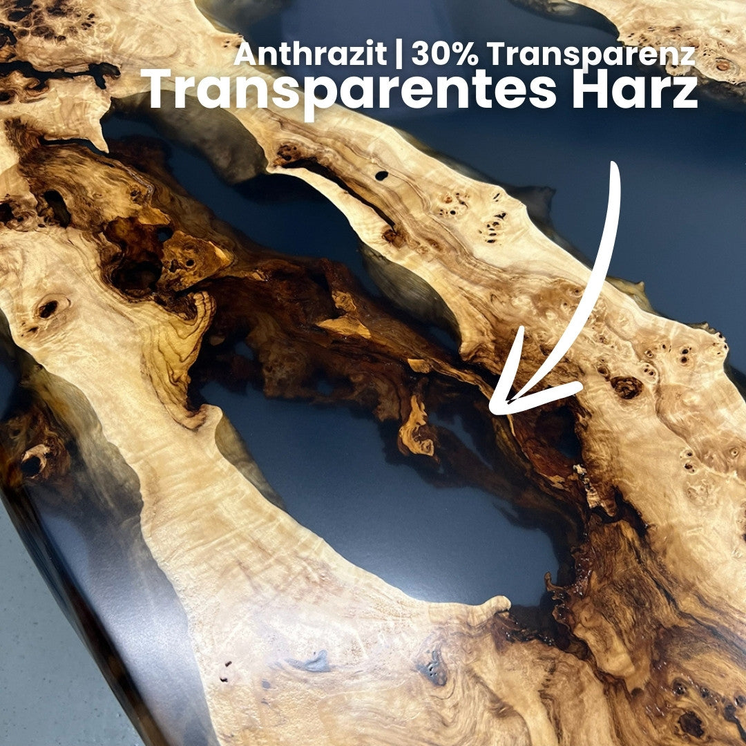 Epoxidharz Tisch nach Maß aus Pappel | Modell Hegau