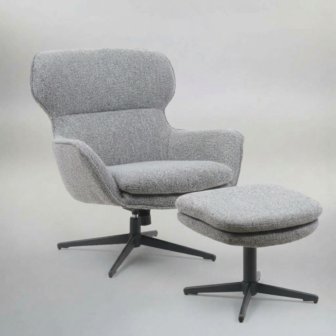 Loungesessel | Moosruhe | Bouclé | 1 Stück