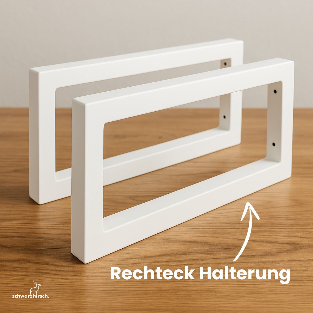 Waschtisch aus Eiche mit Baumkante | Wandhalterung Rechteck