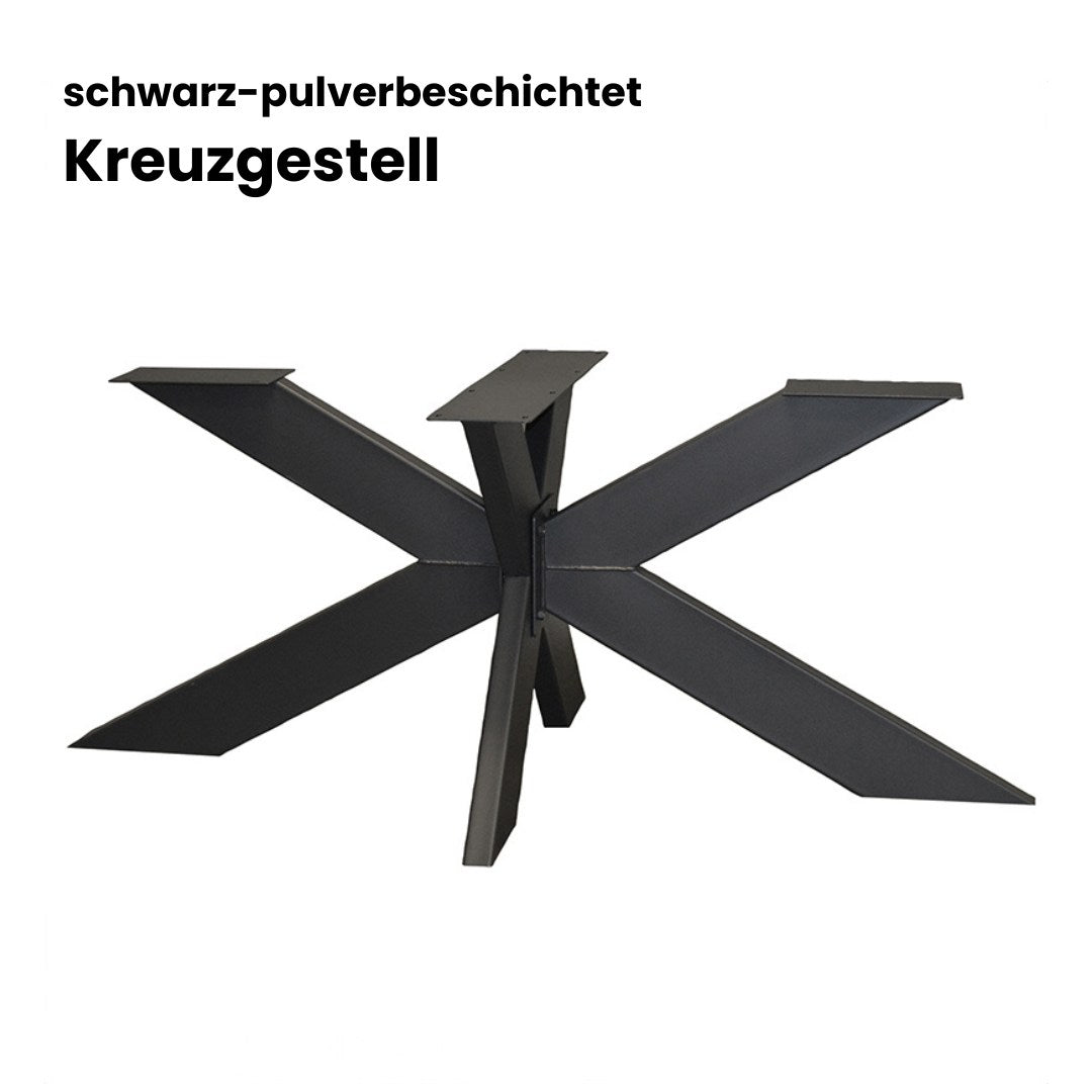 Epoxidharz Tisch aus Nussbaum in blau | Modell Adria Nussbaum