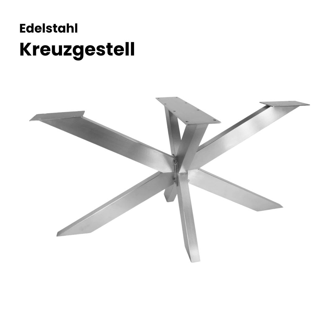 Epoxidharz Tisch aus Nussbaum in blau | Modell Adria Nussbaum