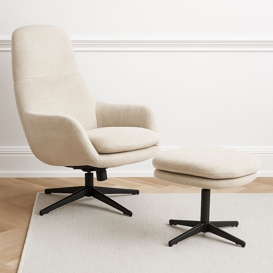Loungechair mit Hocker | Model Felsenruhe | 1 Stück