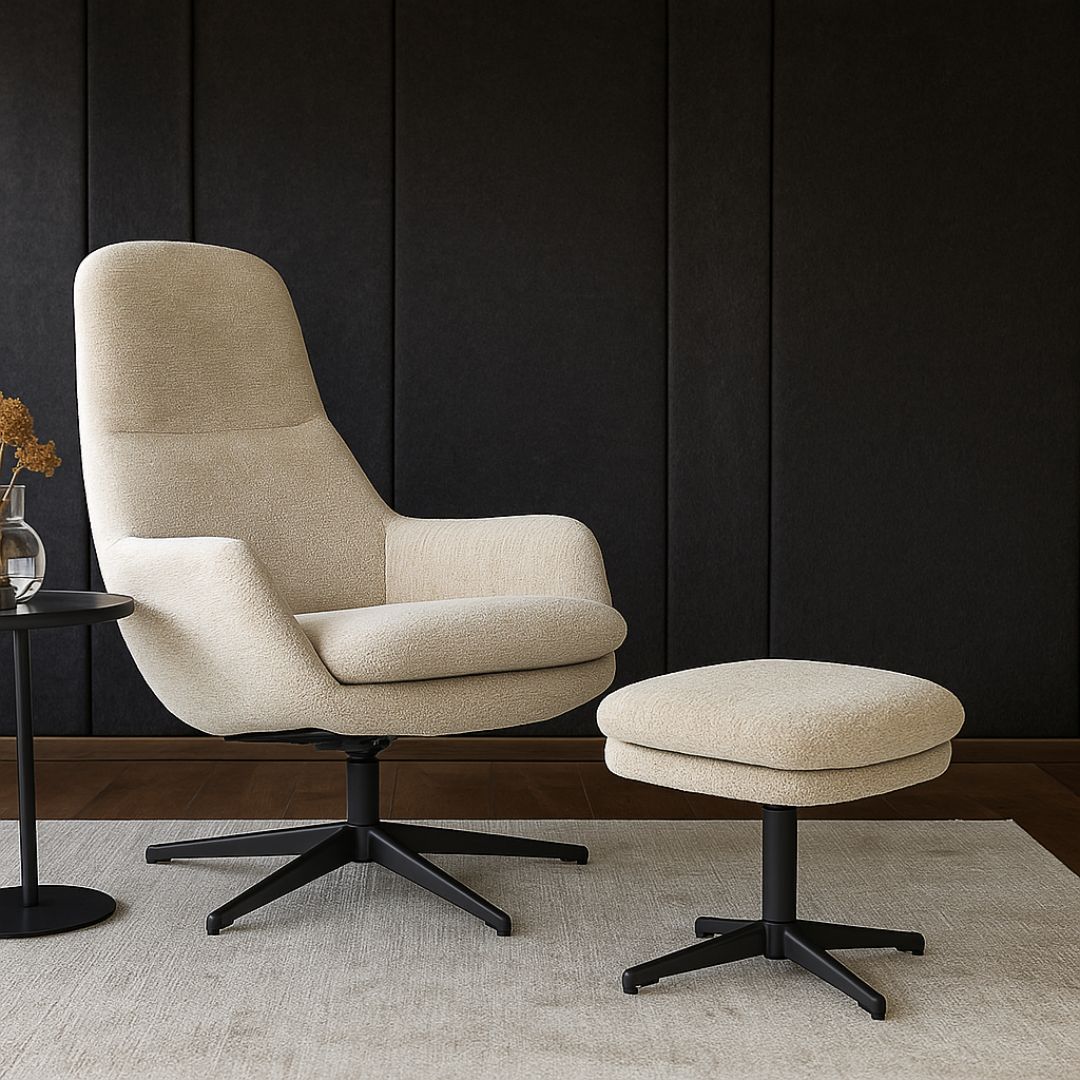 Loungechair mit Hocker | Model Felsenruhe | 1 Stück