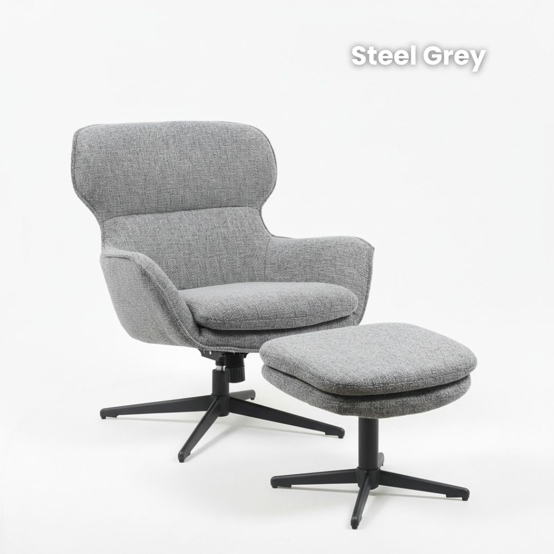 Loungechair mit Hocker | Model Fichtenruhe | 1 Stück