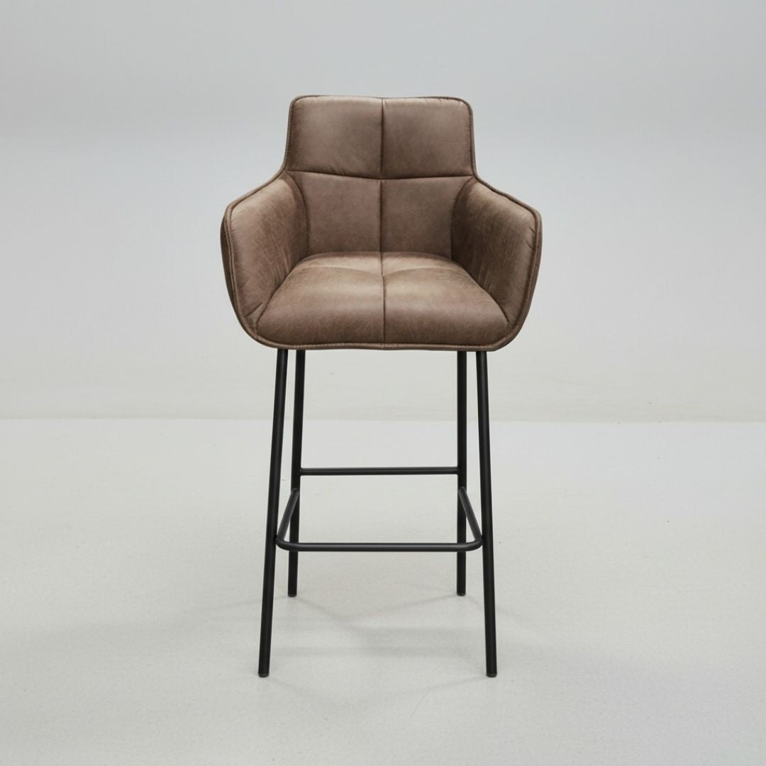 Barstuhl_Lederoptik_Schwarzwald_Loft_Elephant