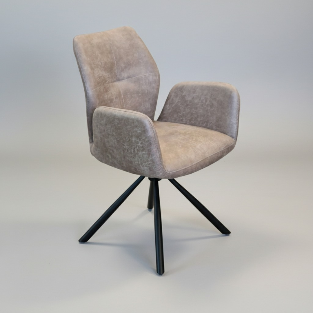 Esstisch Stuhl | Edelwald | Lederoptik<br>2 Stück