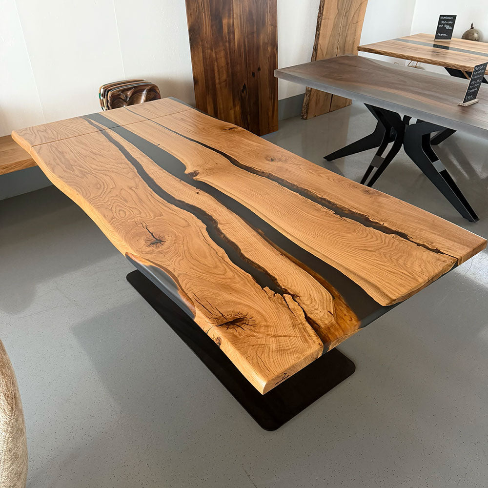Sale! Epoxidharz Esstisch aus Eiche | 185-215 cm x 100 cm