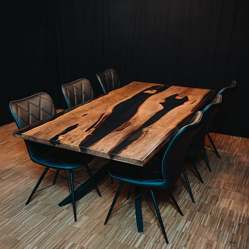 Epoxidharz Tisch aus Akazie | Modell Ravenna