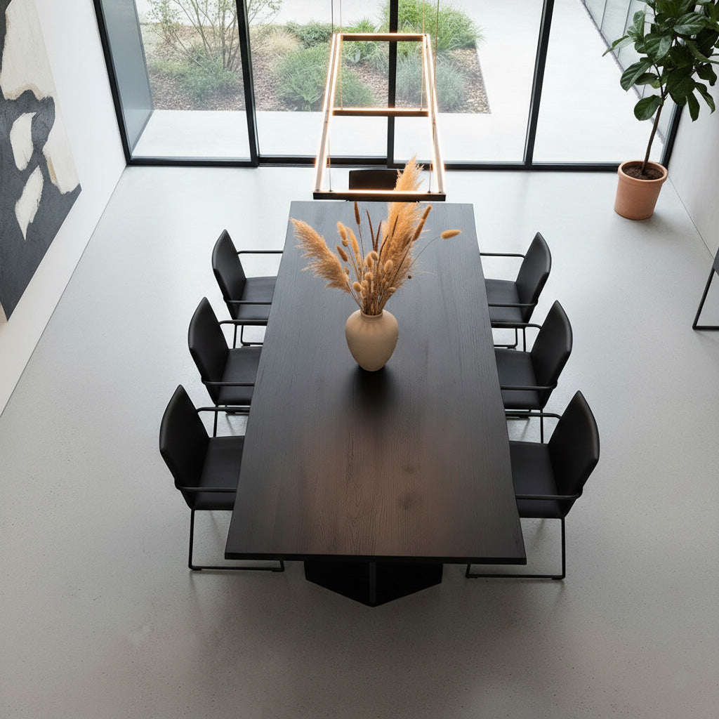 Esstisch-Eiche-schwarz