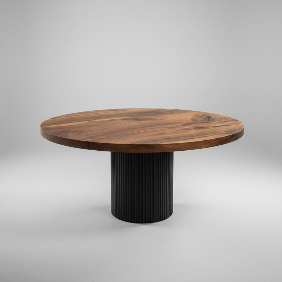 Esstisch Rund aus Nussbaum_2