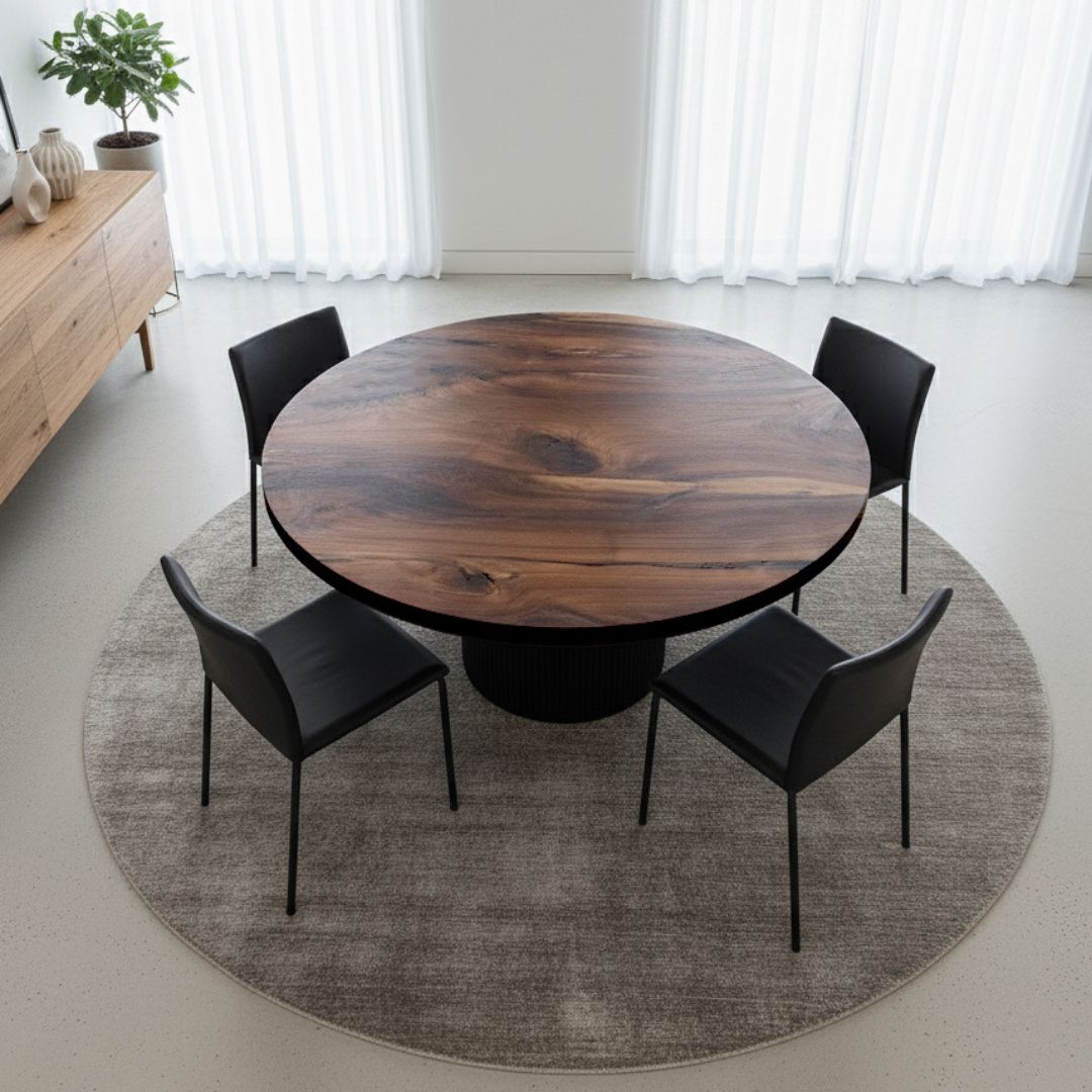 Esstisch Rund aus Nussbaum_5