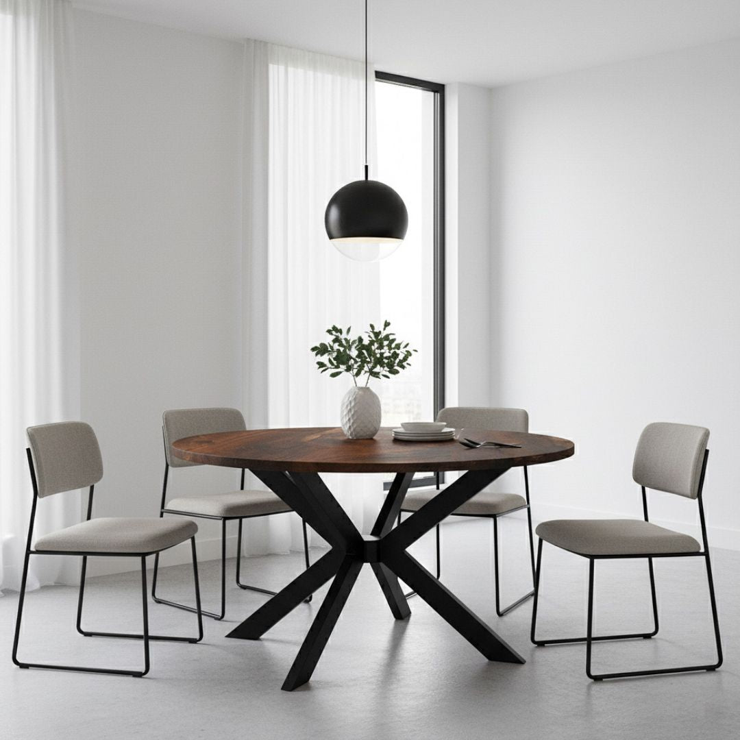 Esstisch Rund aus Nussbaum_6