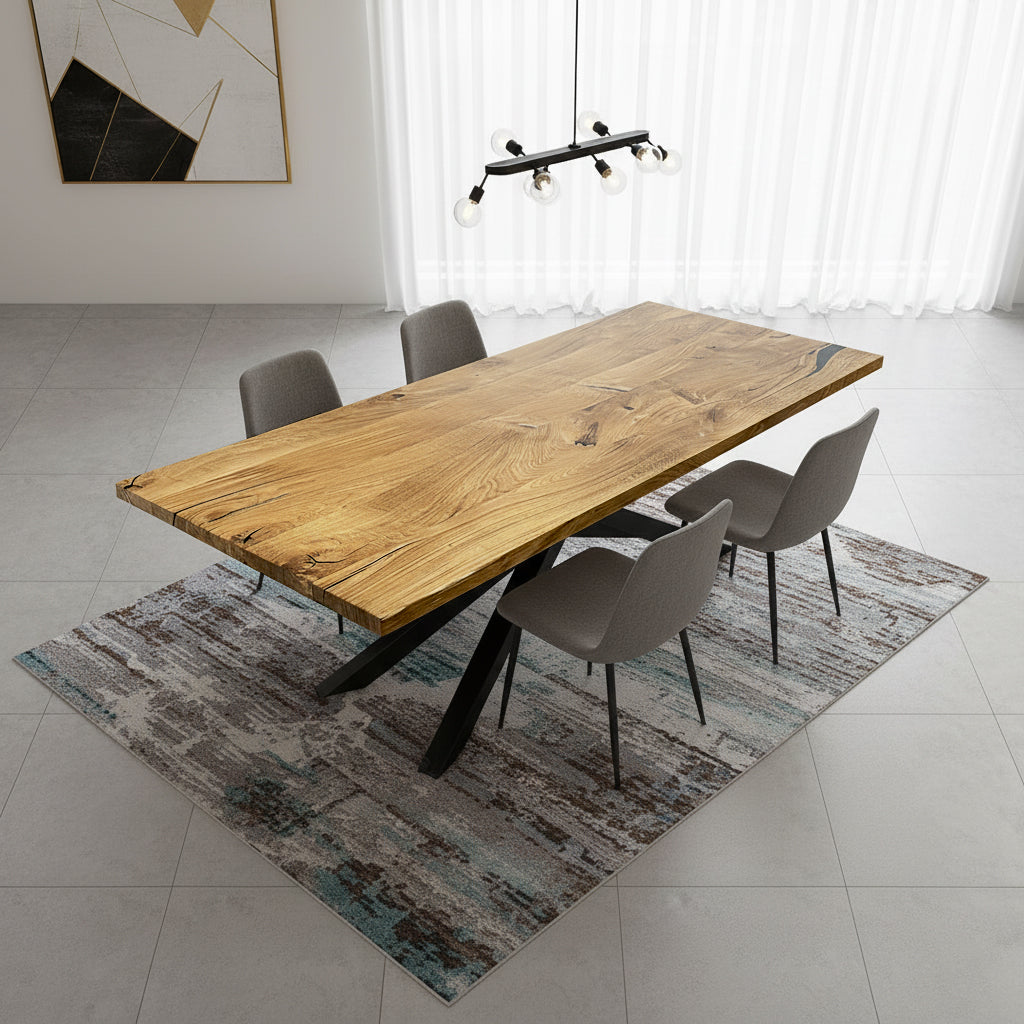 Sale! Esstisch aus Eiche Wild | 240 x 110 cm | verschiedene Gestelle