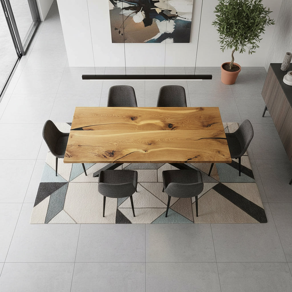Sale! Esstisch aus Eiche Wild | 220 x 100 cm | verschiedene Gestelle