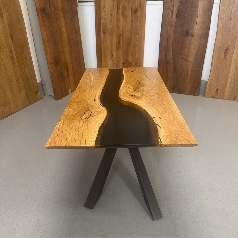 Sale! Epoxidharz Esstisch aus Eiche | 180 x 90 cm