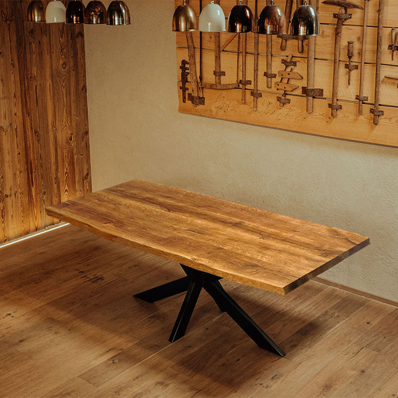 Massivholztisch aus premium Eiche von schwarzhirsch