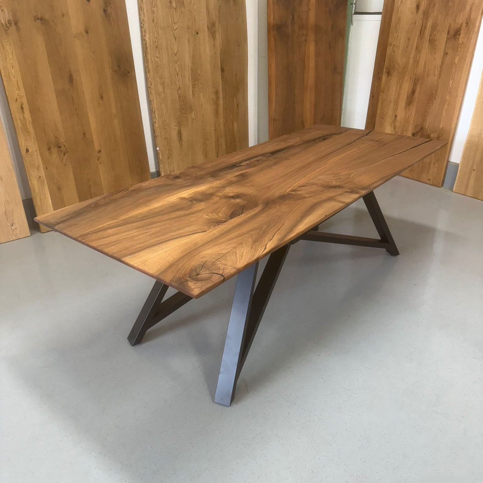 Sale! Esstisch aus Nussbaum | 240 x 100 cm + Ansteckplatte | verschiedene Gestelle