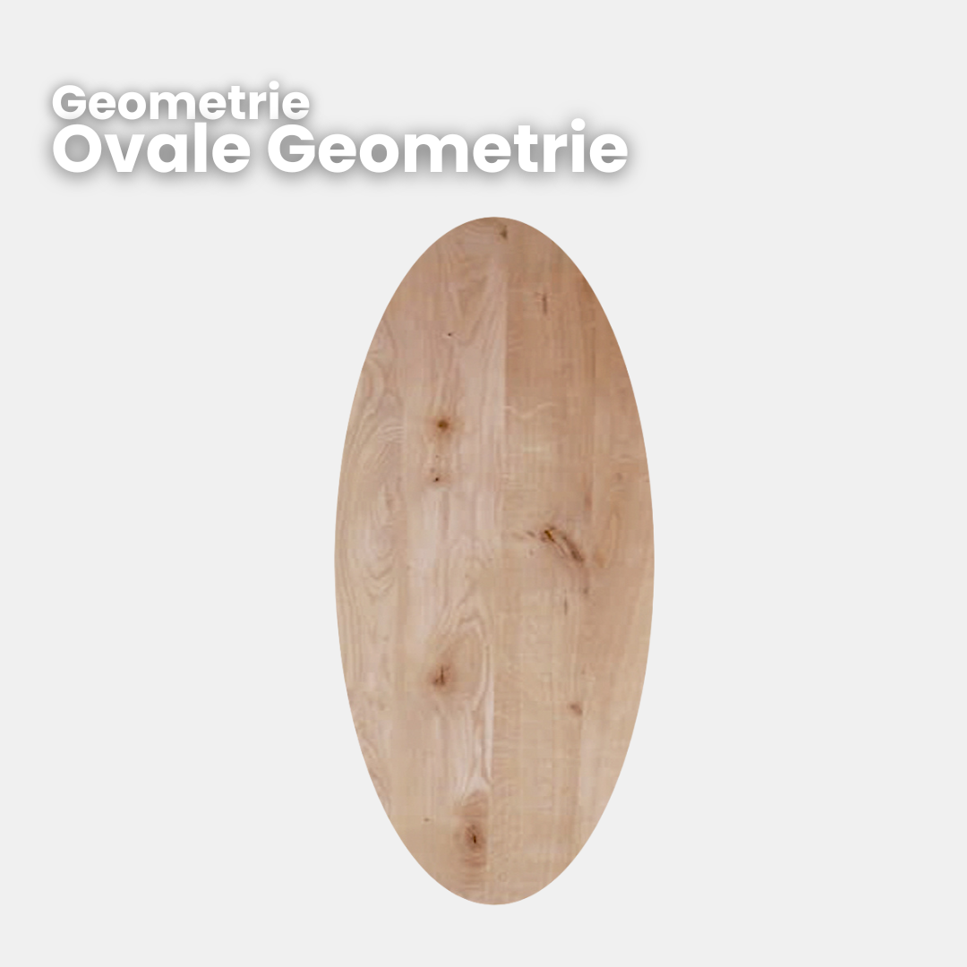 Esstisch Eiche Oval | Modell Wildsee | Schweizer Kante abgerundet | 3 cm