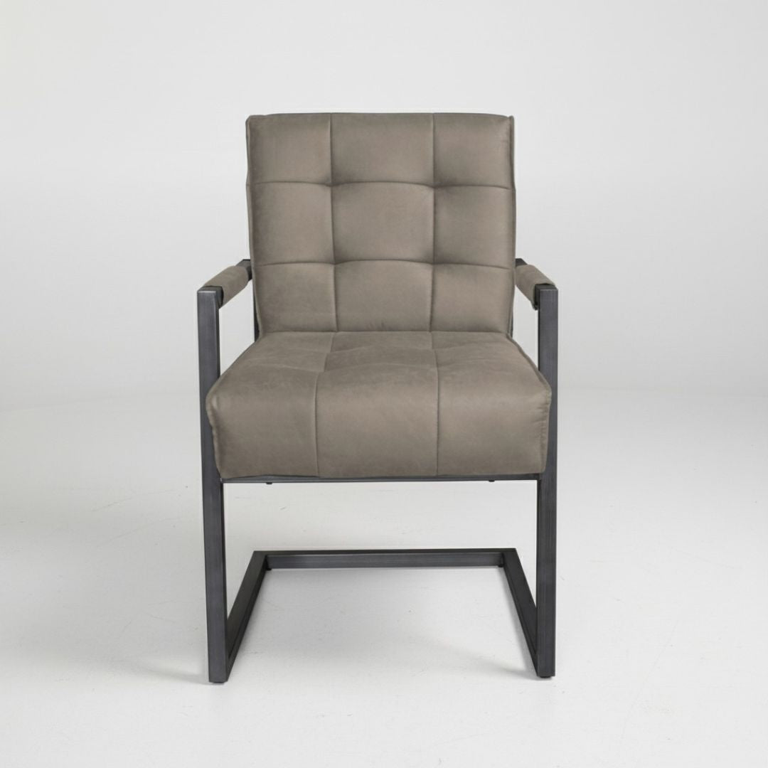 Esstisch Stuhl | Schwarzbach | Lederoptik<br>2 Stück