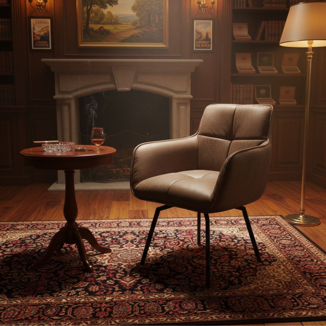 Esstisch Stuhl | Schwarzwald-Loft | Lederoptik<br>1 Stück