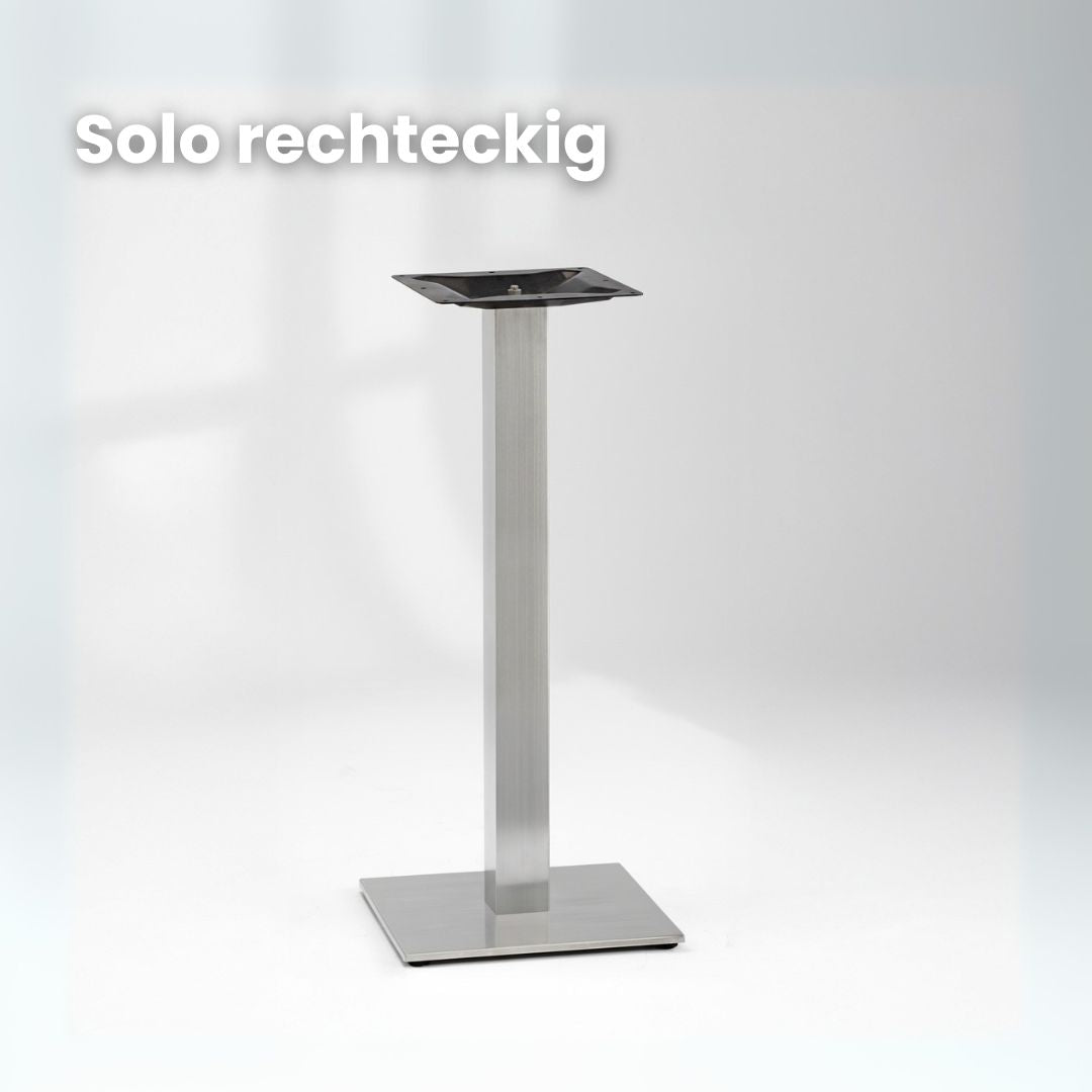 Solo rechteckig Edelstahl