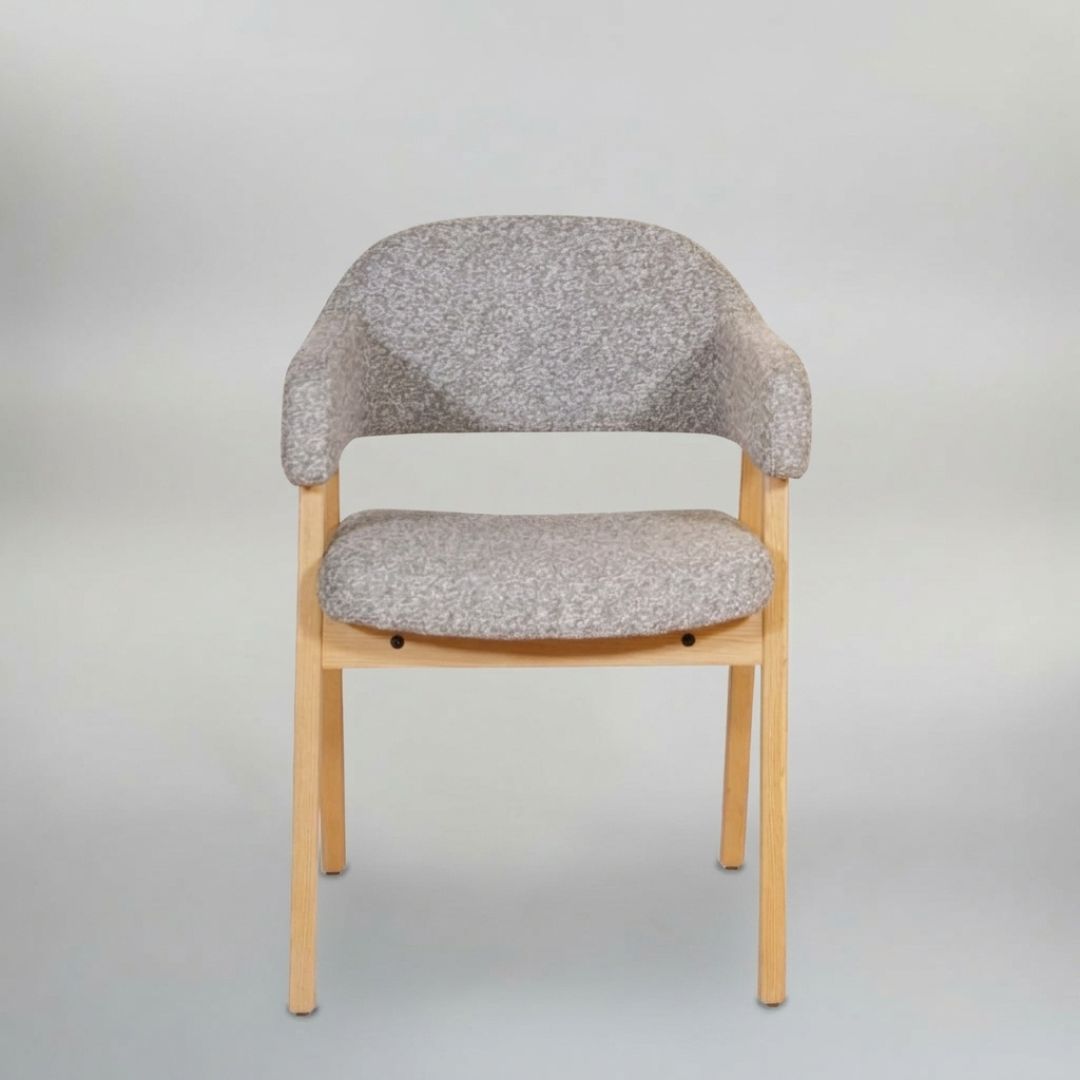 Esstisch Stuhl | Lärchenhain | Bouclé | 2 Stück