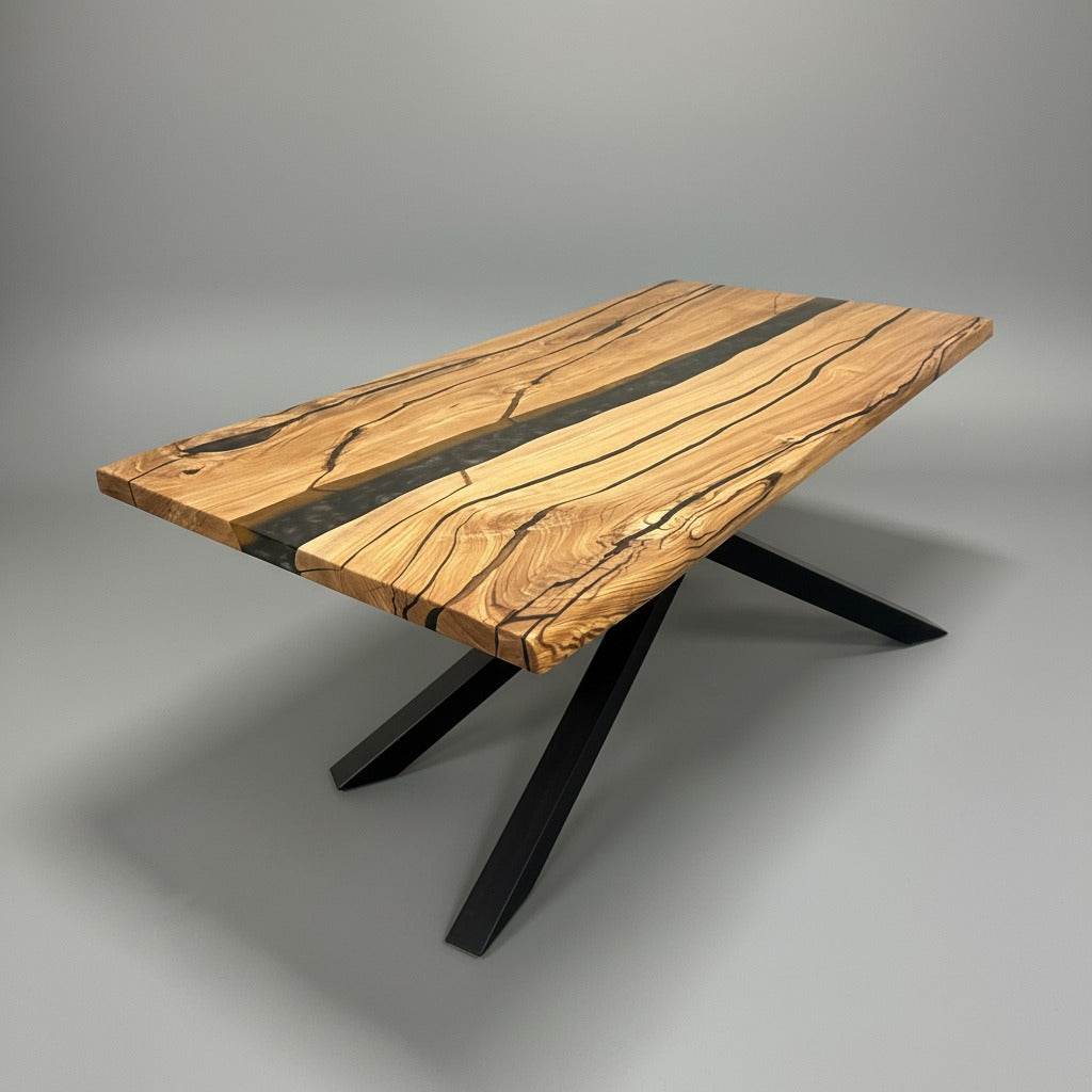 Sale! Epoxidharz Esstisch aus Esche | 200 x 100 cm